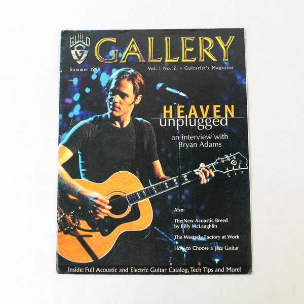 Guild Gallery Guitar Magazine Summer 1998 - Bryan Adams Heaven Unplugged