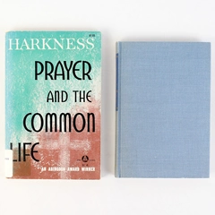 Lot of 2 Georgia Harkness Books: Prayer & The Common, Religious Life 1948 & 1953