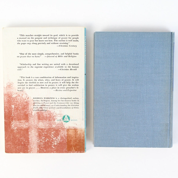 Lot of 2 Georgia Harkness Books: Prayer & The Common, Religious Life 1948 & 1953