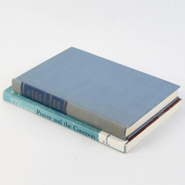 Lot of 2 Georgia Harkness Books: Prayer & The Common, Religious Life 1948 & 1953