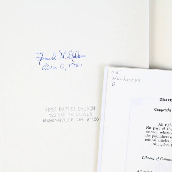 Lot of 2 Georgia Harkness Books: Prayer & The Common, Religious Life 1948 & 1953