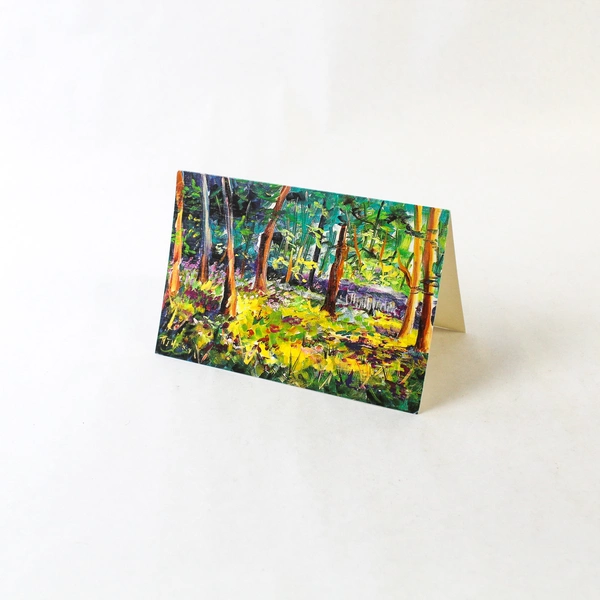 Lot of 2 Mouth & Foot Artists Blank Greeting Cards 4.5"x6.8"