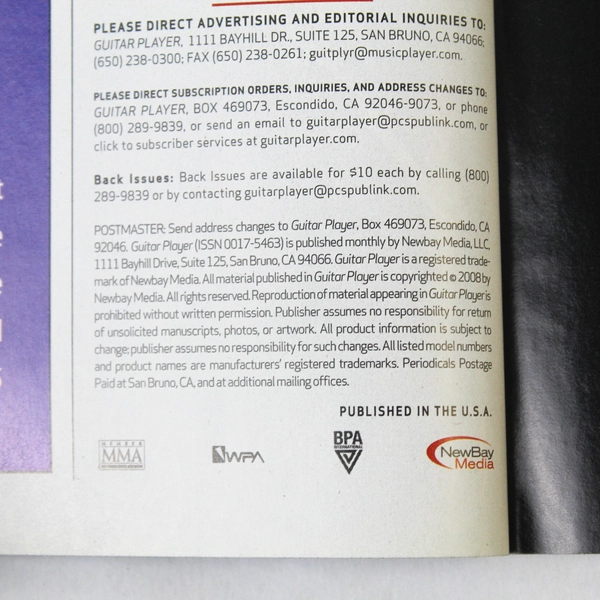 Guitar Player Magazine Jan 2008 Brian May Johnny Winter Queen History