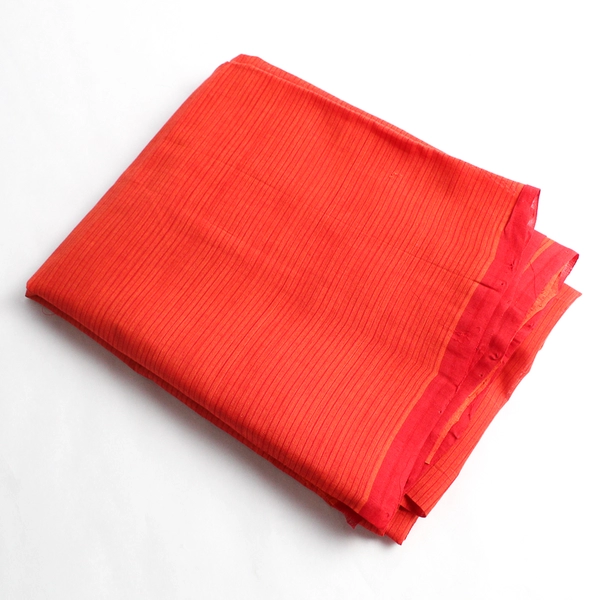 Woven Lightweight Orange Striped Sheer Cotton Lawn Fabric 44" x 2 Yds Sewing