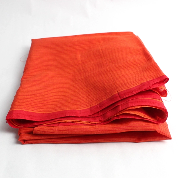 Woven Lightweight Orange Striped Sheer Cotton Lawn Fabric 44" x 2 Yds Sewing