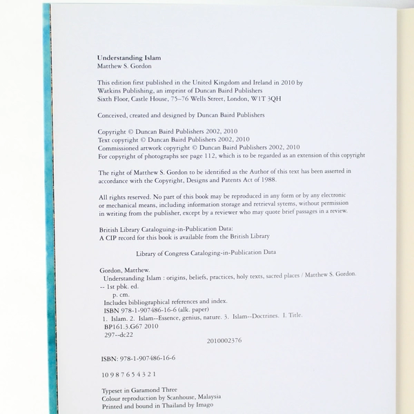 Understanding Islam by Matthew S. Gordon 2010 Watkins Publishing Paperback