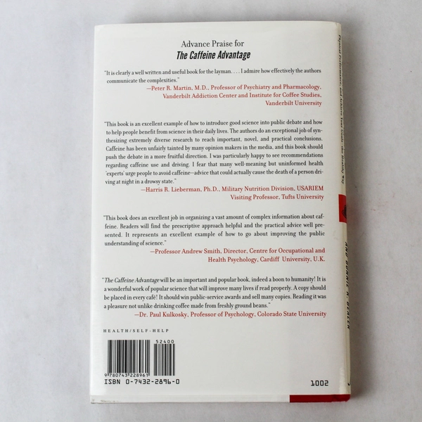 The Caffeine Advantage by Bennett Alan Weinberg 2002 Hardcover Book DJ