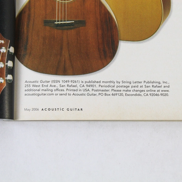 Acoustic Guitar Magazine May 2006 - Chris Smither, Billy Bragg, Johnny Cash