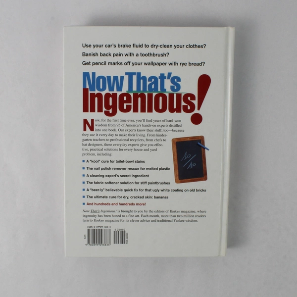 Yankee Magazine's Now That's Ingenious 2002 Yankee Publishing Hardcover