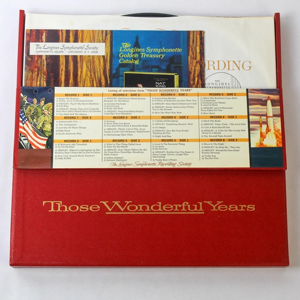 Those Wonderful Years Longines Symphonette Vinyl Record Box Set of 6