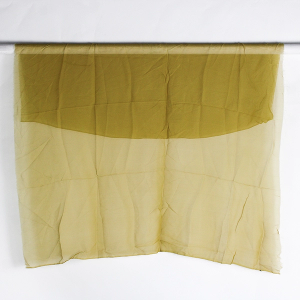 Lot of 3 Pieces Lightweight Chiffon Fabric 42" x 1 Yds Sewing Yellow Green Asian