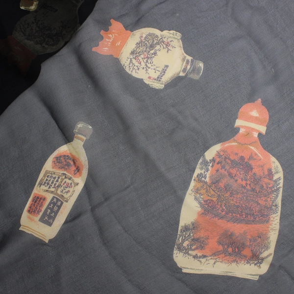 Lot of 3 Pieces Lightweight Chiffon Fabric 42" x 1 Yds Sewing Yellow Green Asian