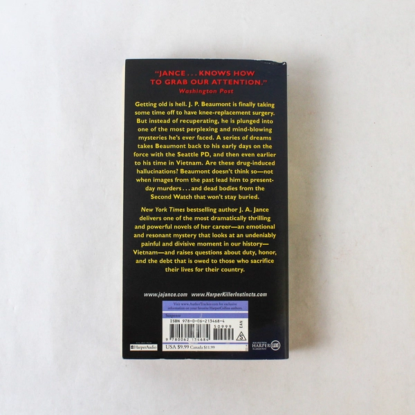 J.A. Jance Second Watch Paperback 2013 A J.P. Beaumont Novel Pre-Owned