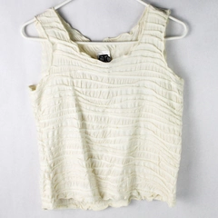 CTC Carol Turner Collection Cream Tank Top Women's Small