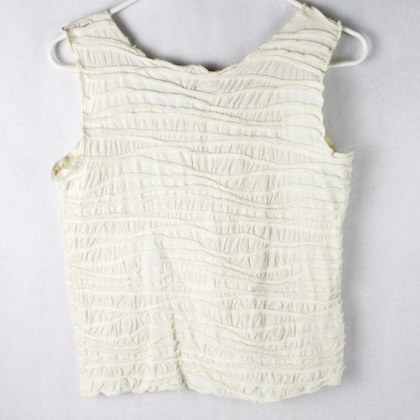 CTC Carol Turner Collection Cream Tank Top Women's Small