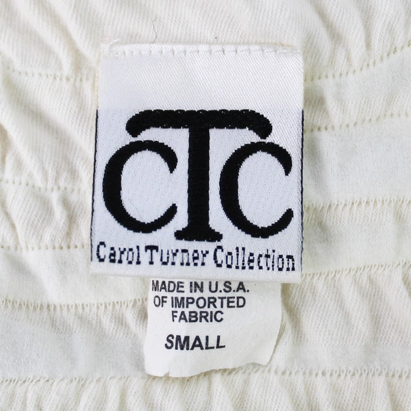 CTC Carol Turner Collection Cream Tank Top Women's Small