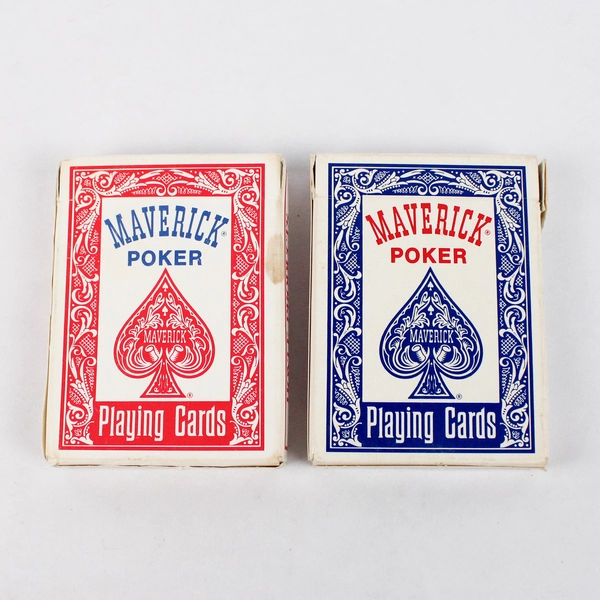 Lot of 2 Decks of Maverick Poker Playing Cards No. 1205 Complete