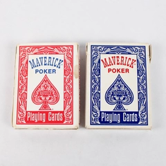 Lot of 2 Decks of Maverick Poker Playing Cards No. 1205 Complete
