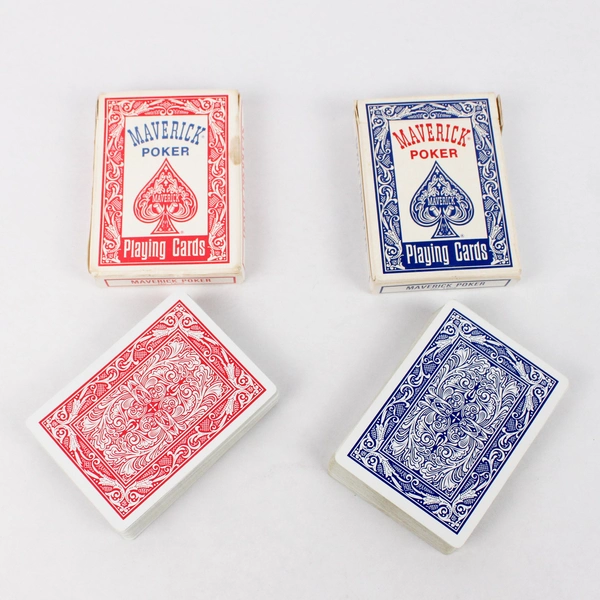 Lot of 2 Decks of Maverick Poker Playing Cards No. 1205 Complete