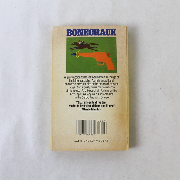 Dick Francis Bonecrack 1978 Paperback Mystery Novel - Pre-Owned Condition