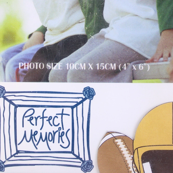 Lot of 5 Sports Picture Photo Frames 4" x 6", Green and Blue, Sealed 