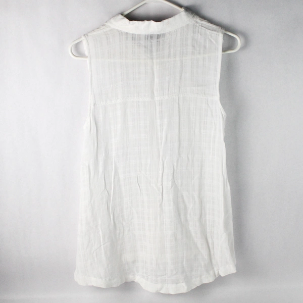 A.N.A. A New Approach Sleeveless Button Up Tank Top White Women's XS