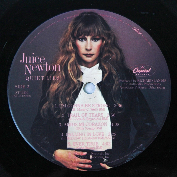Juice Newton Quiet Lies Vinyl LP 1982 - Pre-Owned, As-Is, Vintage Music