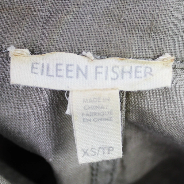 Eileen Fisher Women's Linen Jacket Gray Tone Size XS
