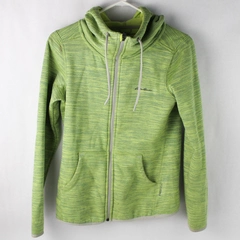 Eddie Bauer Women's XS Green Full Zip Jacket Cotton Casual Wear