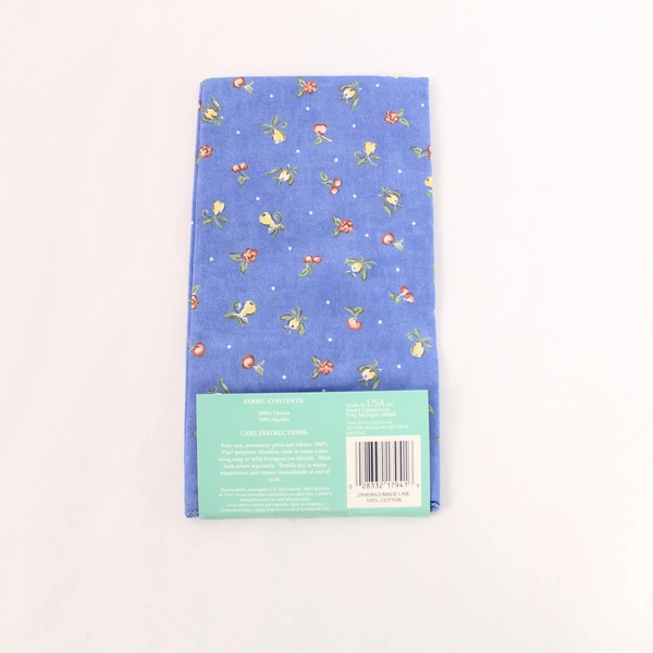 Ashley Taylor Lot of 2 Floral Napkins 18x18 Blue Red Yellow Summer Decor