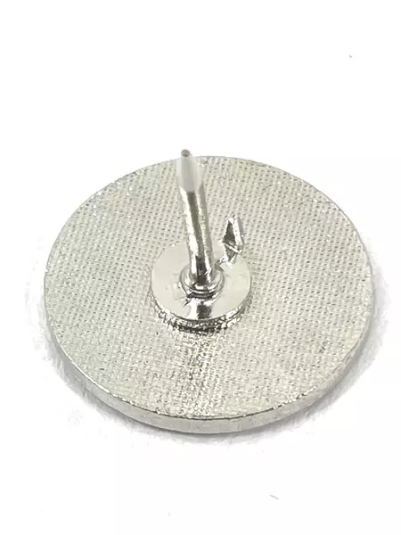 Vintage Men's Cufflinks Lot of 2 White Enamel Doves on Black Silver-Tone