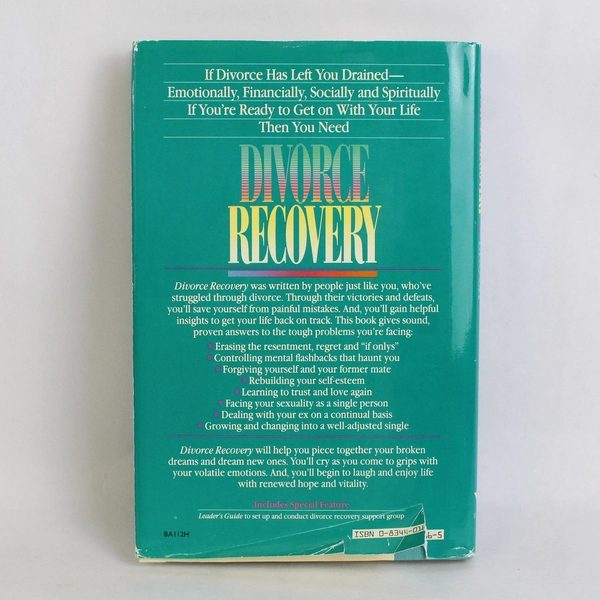 Divorce Recovery Piecing Together Your Broken Dreams Anita Brock 1988 HC DJ 