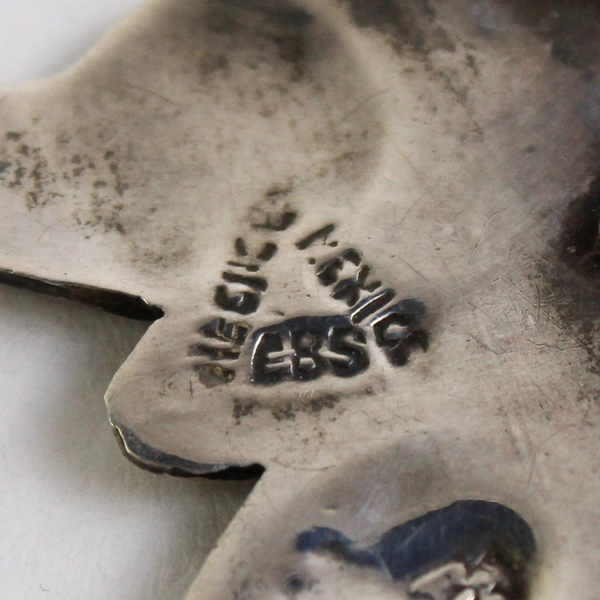 Vintage CBS Sterling Silver And Abalone Shell Butterfly Brooch Made In Mexico