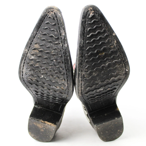 Corkys Rubber Rain Boots Ankle High Cuban Heel Pointed Toe Women's Size 7