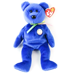 TY Beanie Baby Clubby Bear 1998 - Retired Plush Toy with PE Pellets