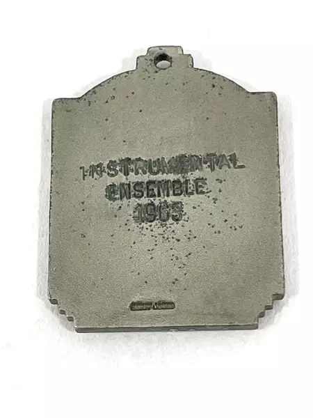 Vintage 1963 Herff Jones Music Award Medal Instrumental Ensemble Collectible