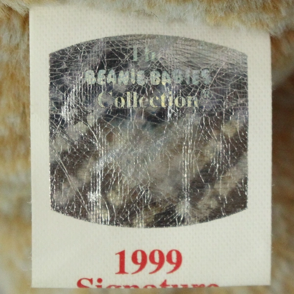 Lot of 2 TY Beanie Baby 1999 Signature Bears Silver Tag PE Pellets