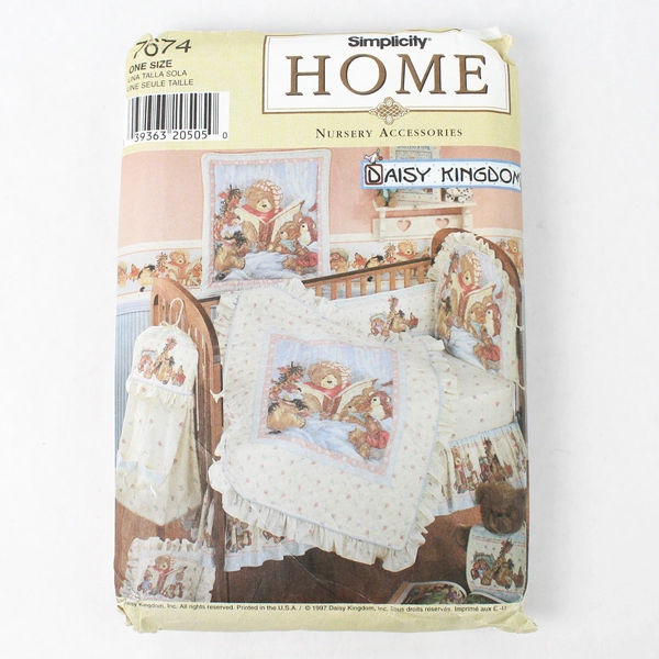 Simplicity Home Sewing Pattern Daisy Kingdom Nursery Accessories