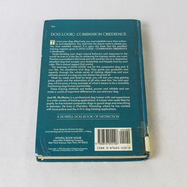 Dog Logic Companion Obedience by Joel M McMains 1992 HC - Ex Library