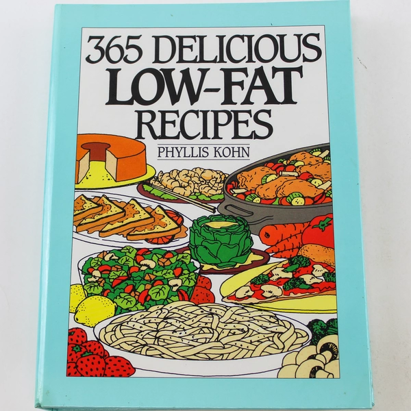 365 Delicious Low-Fat Recipes by Phyllis Kohn Hardcover Cookbook 1st Ed.