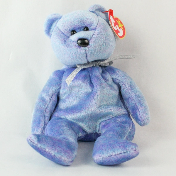 Ty Beanie Baby Clubby 2 Bear 1999 PE Pellets Silver Tag Cuddly Plush Toy