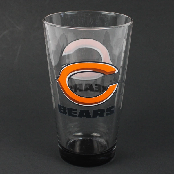 Chicago Bears Logo Clear Tumbler Beer Glass