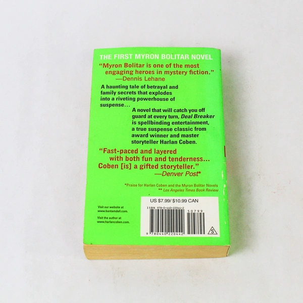 Harlan Coben Deal Breaker Myron Bolitar Novel 1995 Paperback Book