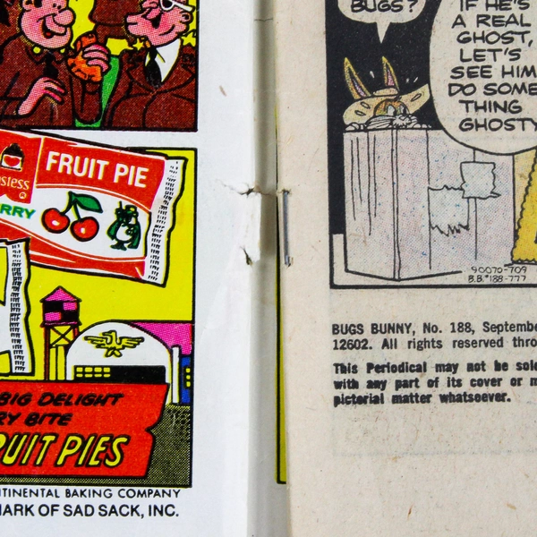 Vintage Bugs Bunny No. 188 Comic Book 1977 Warner Bros. Collectible