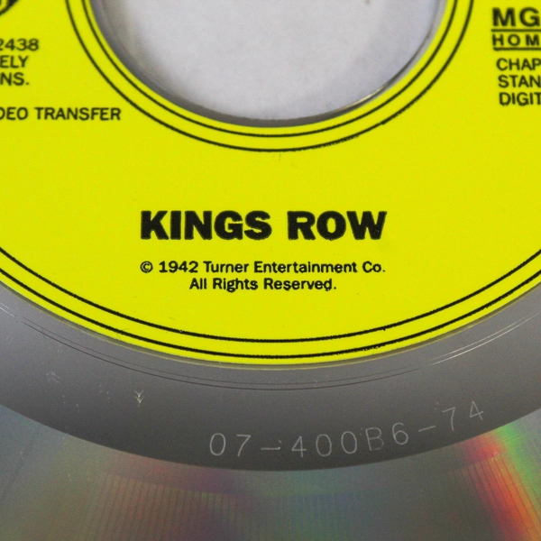 Kings Row 1942 LaserDisc Movie Ann Sheridan Ronald Reagan Pre-Owned AS-IS