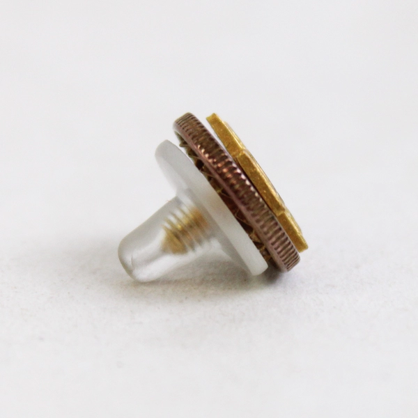 Vintage Gold Tone Alpha Phi Omega Screw Back Lapel Pin