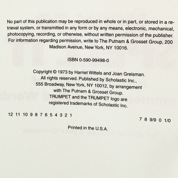 How to Spell It by Harriet Wittels & Joan Greisman 1973 Scholastic Book