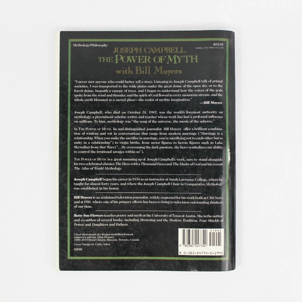 The Power of Myth by Joseph Campbell & Bill Moyers (1988, Paperback)