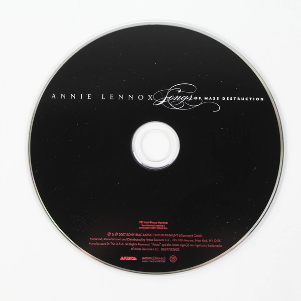 Songs of Mass Destruction by Annie Lennox CD 2007 Arista