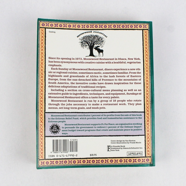 Sundays at Moosewood Restaurant by the Moosewood Collective 1990 Paperback